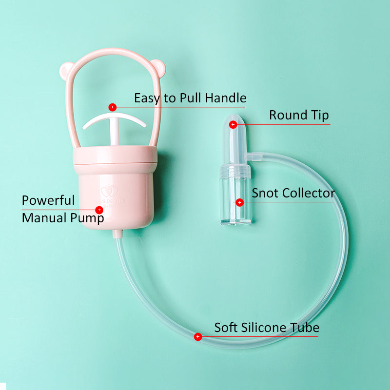 PLUSDEBEBE Manual Nasal Aspirator (Cute Pink)